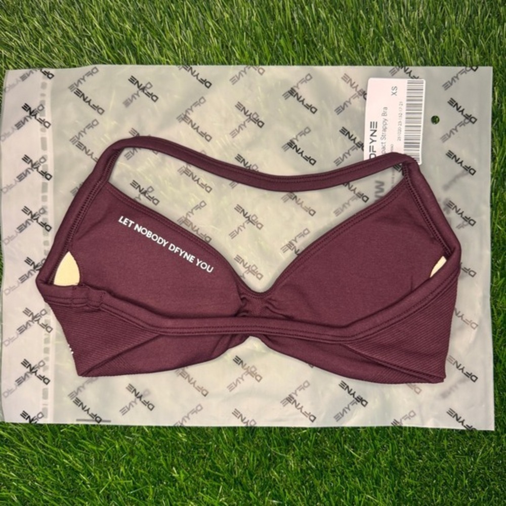Dfyne impact strappy bra expresso brown extra small - Picture 2 of 3
